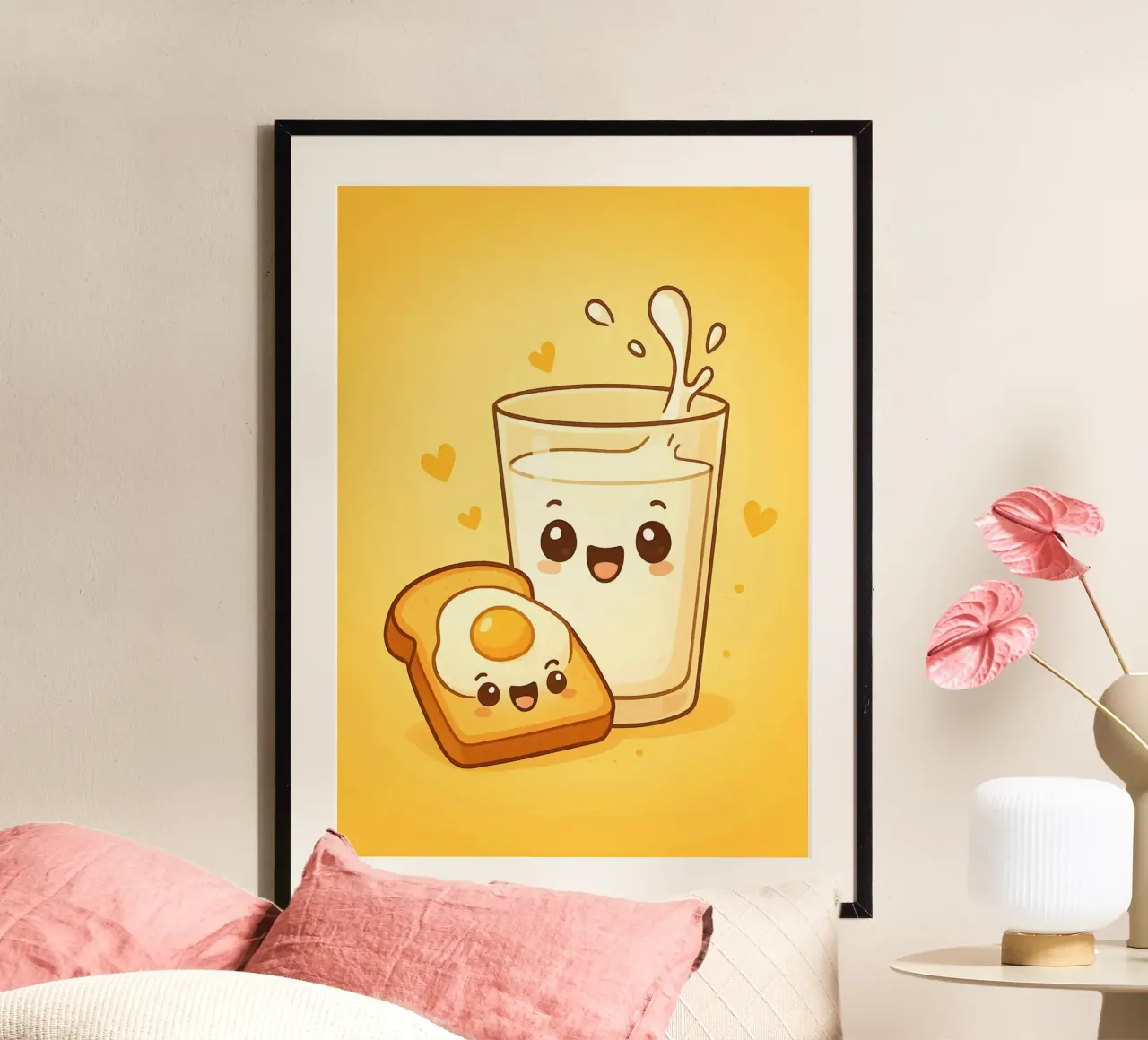 Colazione carina Toast al latte e uova carta hahnemühle da Patrick J Curtis