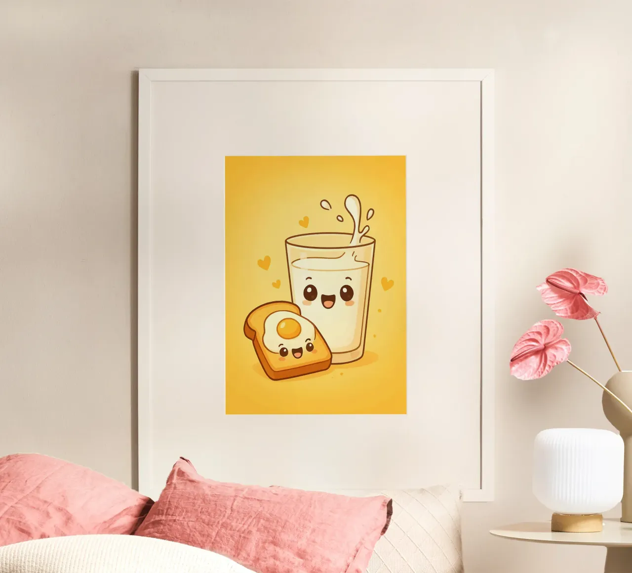 Colazione carina Toast al latte e uova carta hahnemühle da Patrick J Curtis