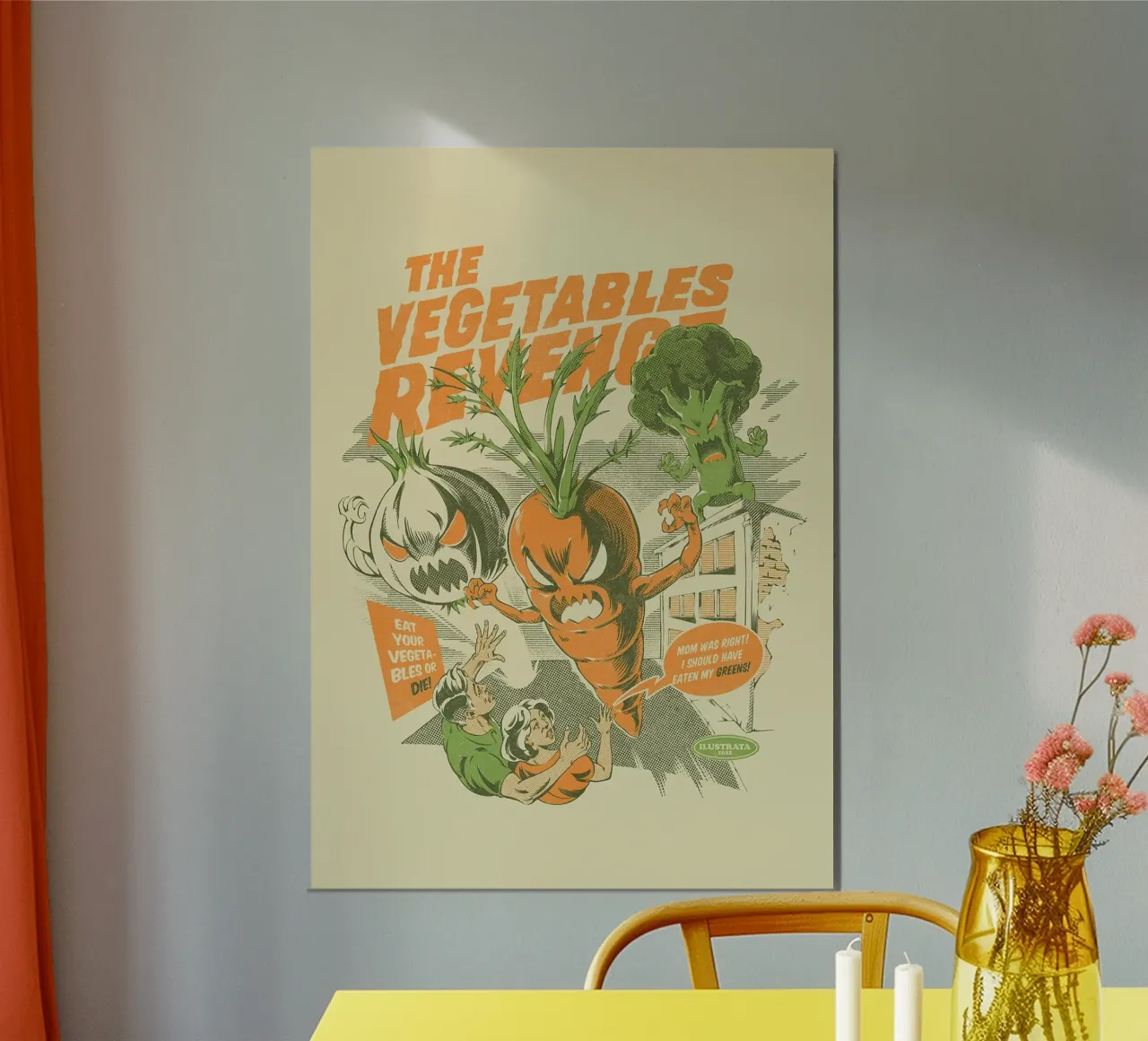 Essen Sie Ihr Gemüse Poster von Patrick J Curtis