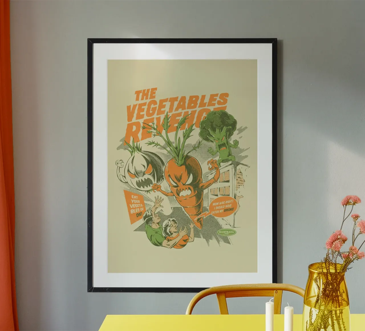 Essen Sie Ihr Gemüse Poster von Patrick J Curtis