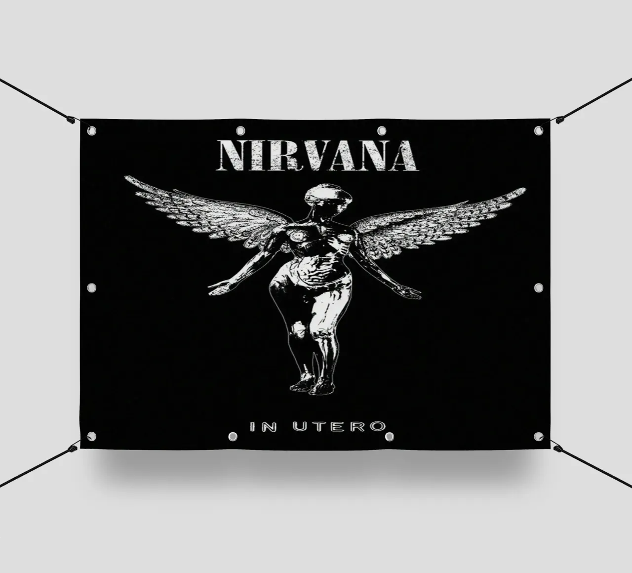 Il grunge vive sul palco telo in pvc da zugbl