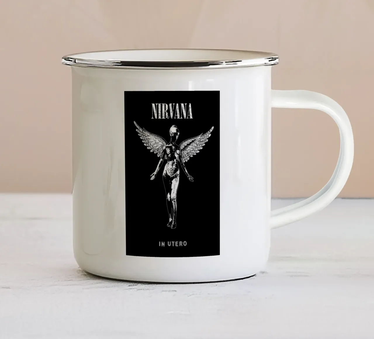Il grunge vive sul palco tazza in smalto da zugbl