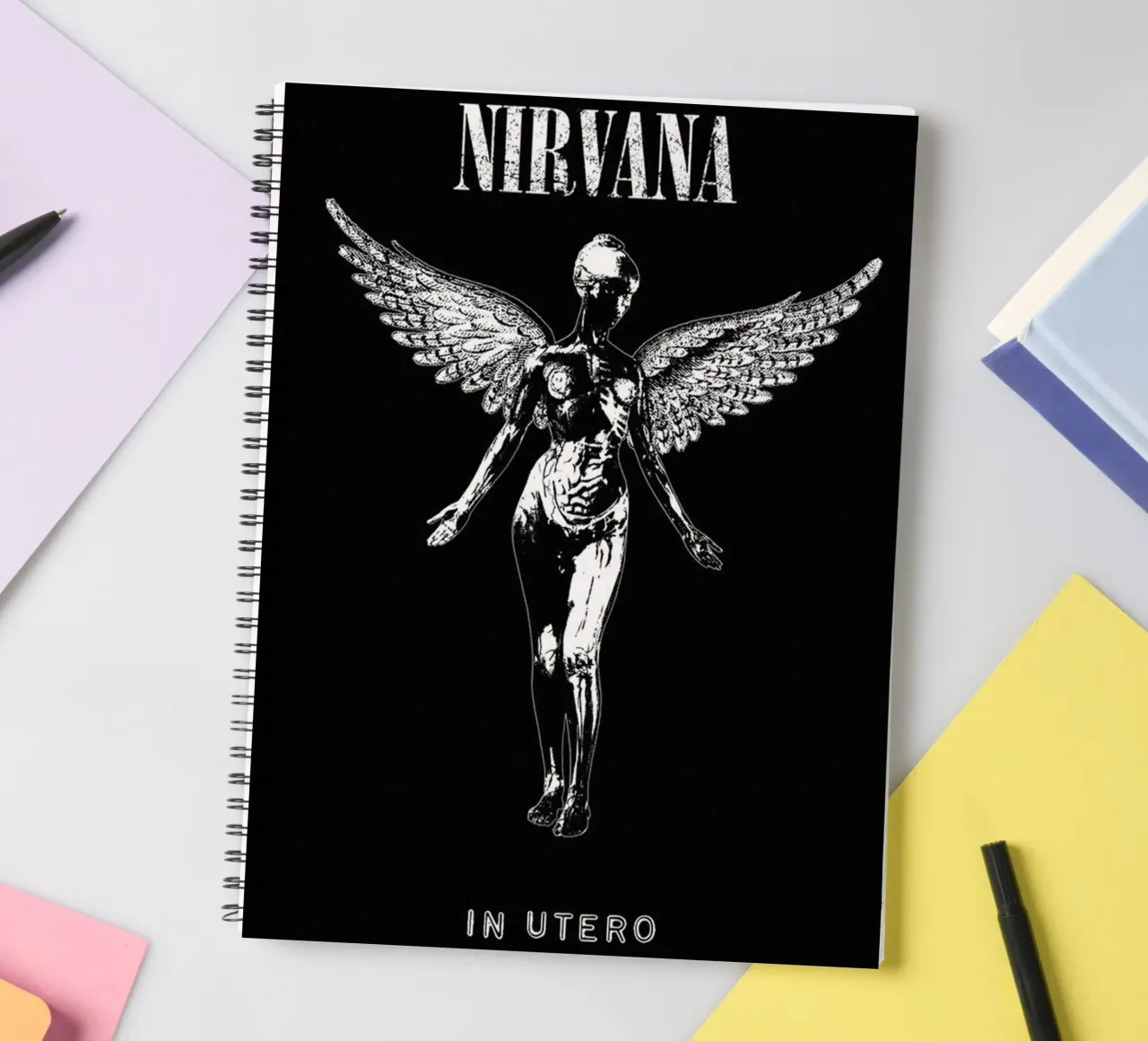 Grunge Lives On Stage spiral notebook by zugbl