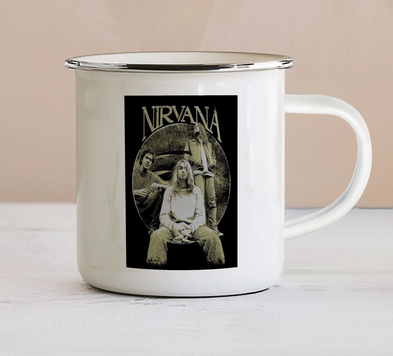 Non badare al rumore interno tazza in smalto da zugbl