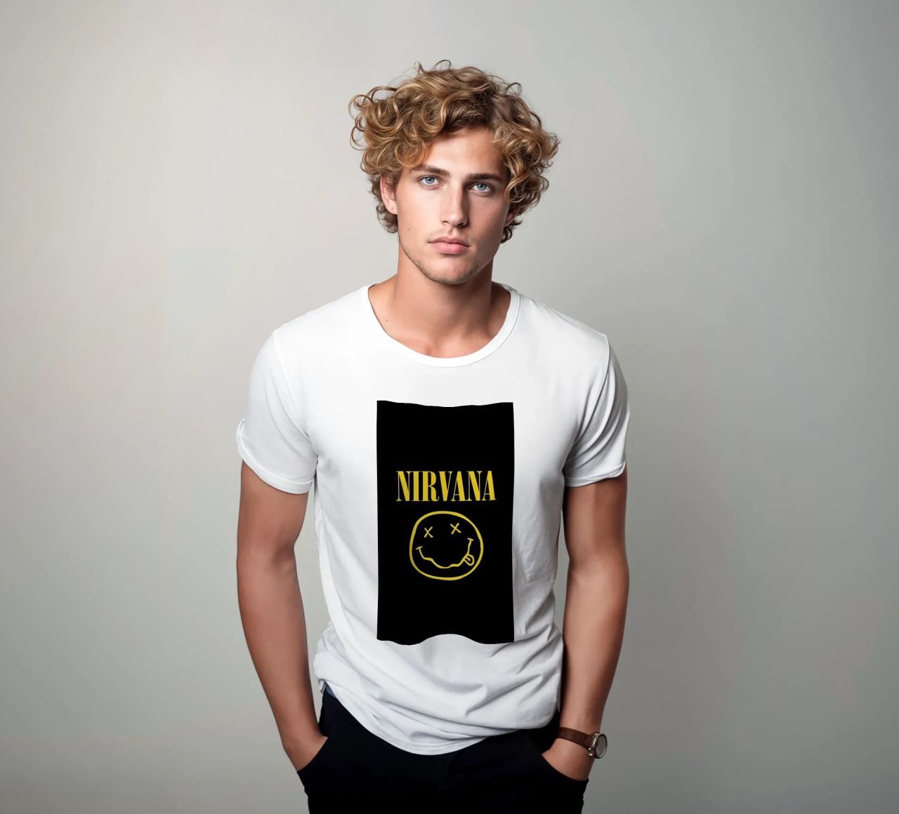 Nirvana Unplugged On Fire t-shirt da zugbl