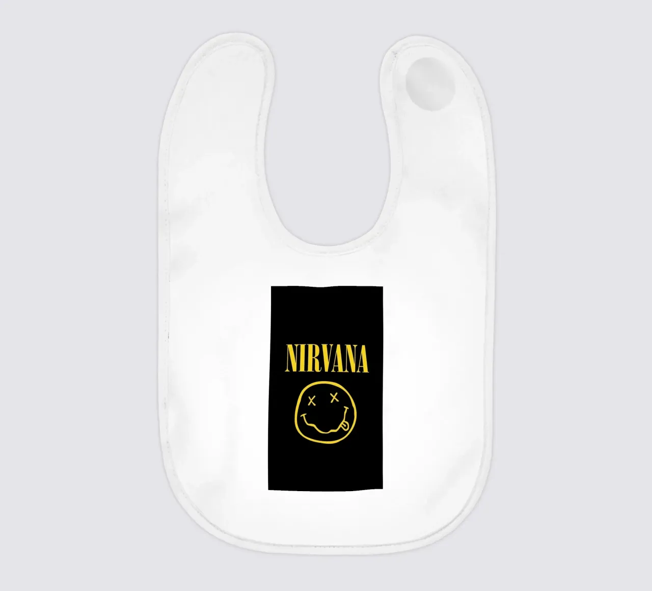 Nirvana Unplugged On Fire baby bib by zugbl