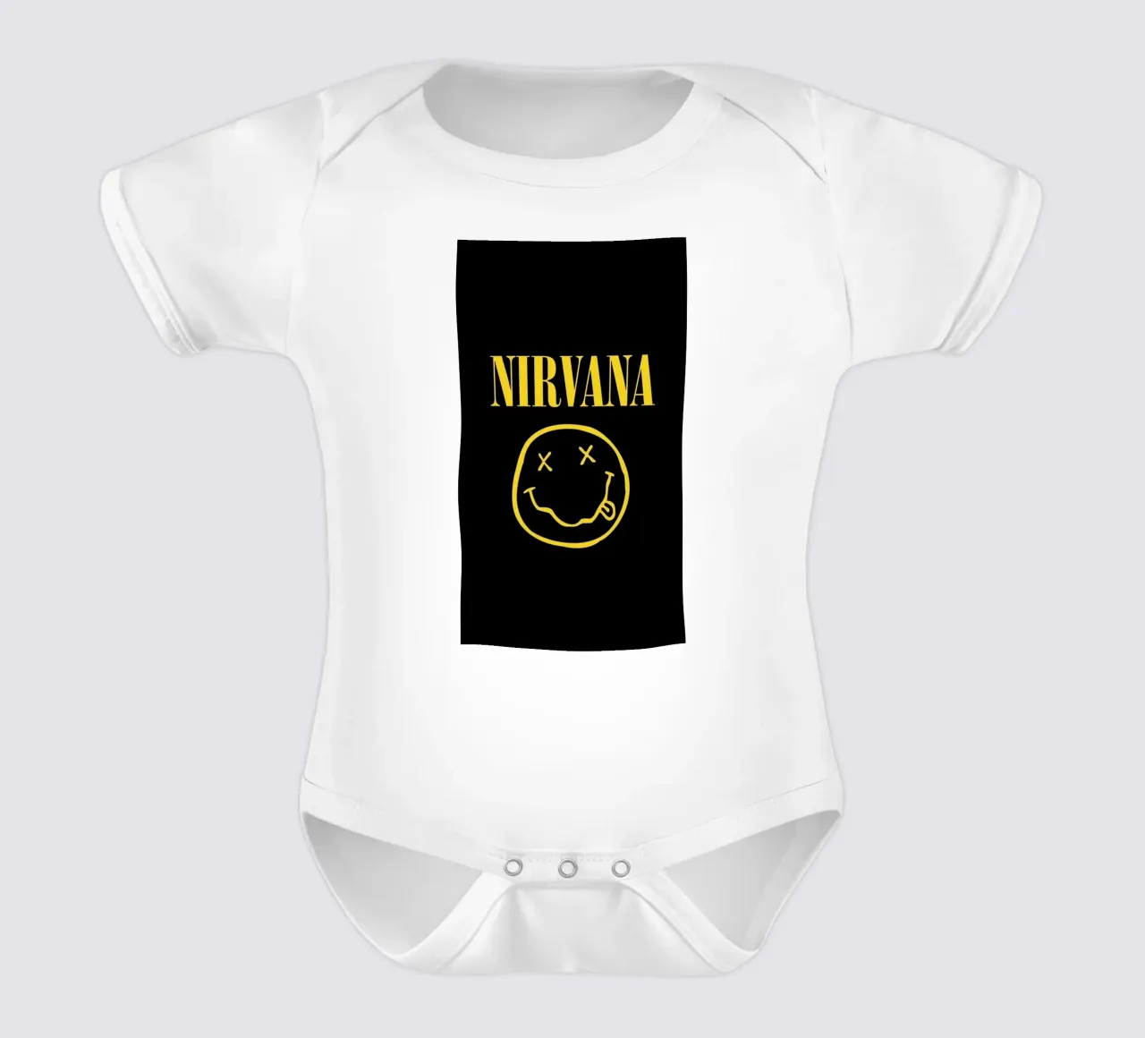 Nirvana Unplugged On Fire body neonato maniche corte da zugbl
