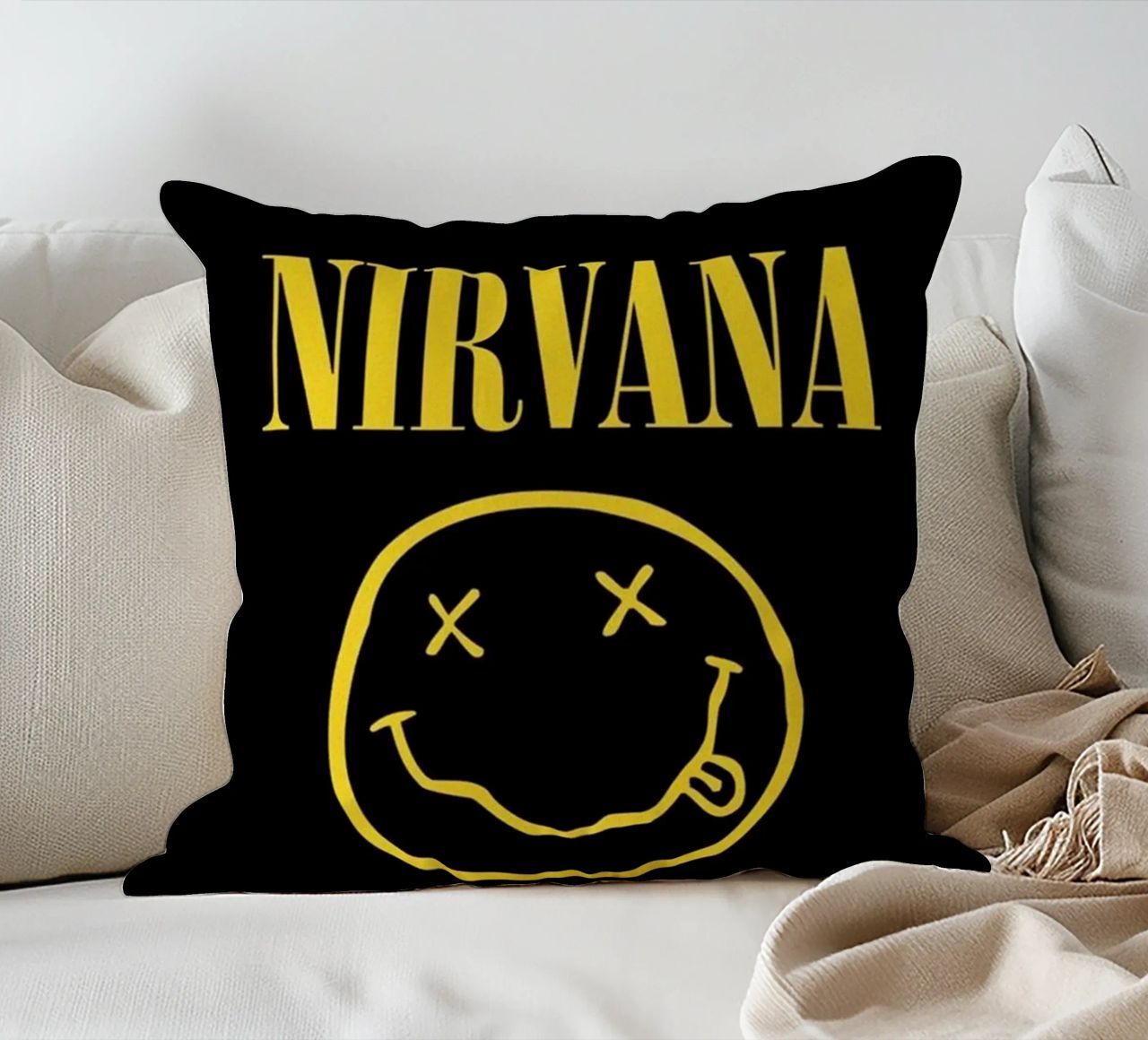 Nirvana Unplugged On Fire cuscino da zugbl