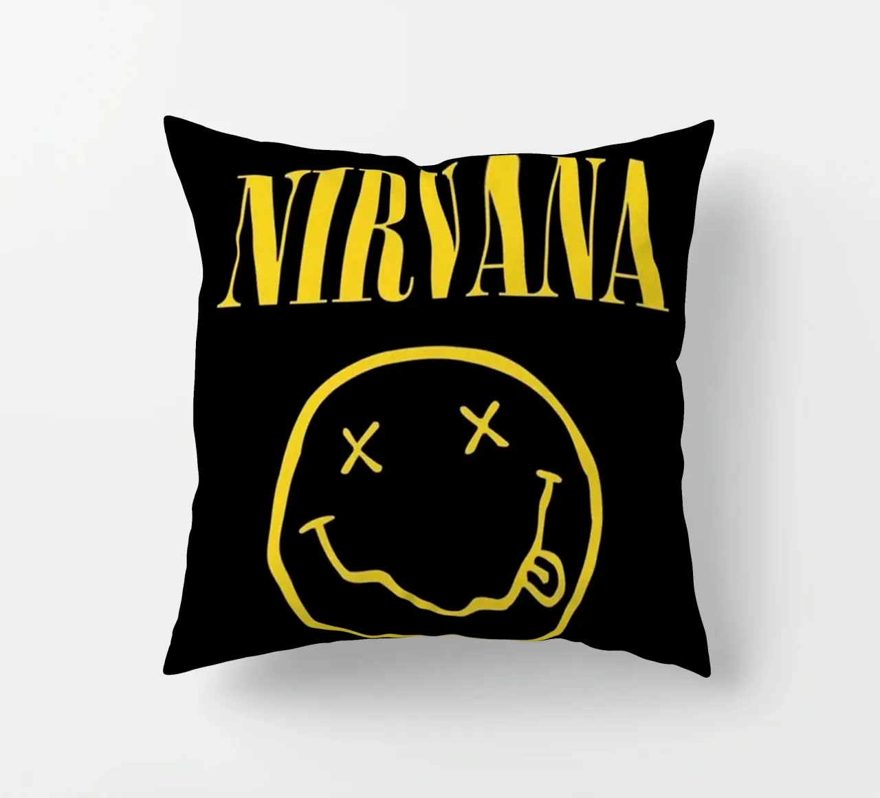Nirvana Unplugged On Fire decorative cushion by zugbl