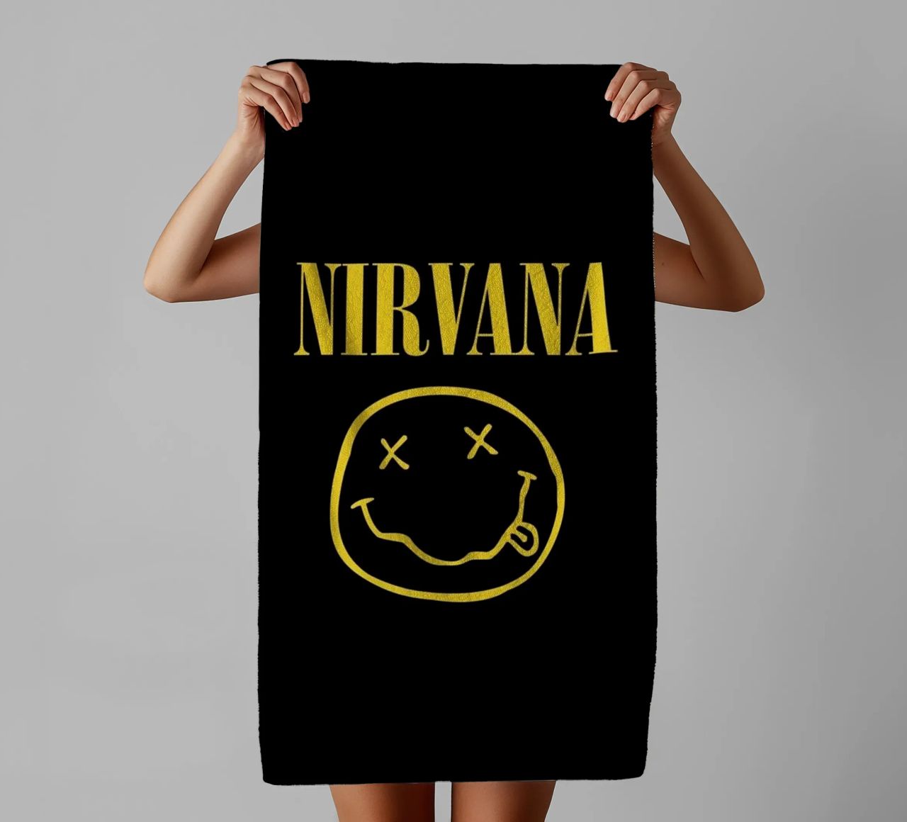 Nirvana Unplugged On Fire asciugamano da bagno da zugbl