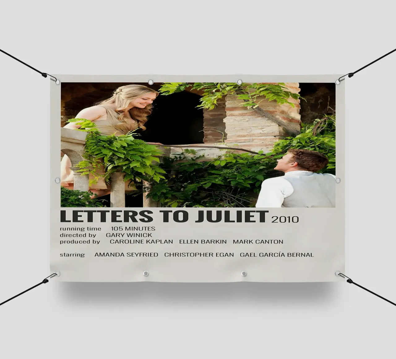 LETTERS TO JULIET 2010 telo in pvc da MVFminimalist