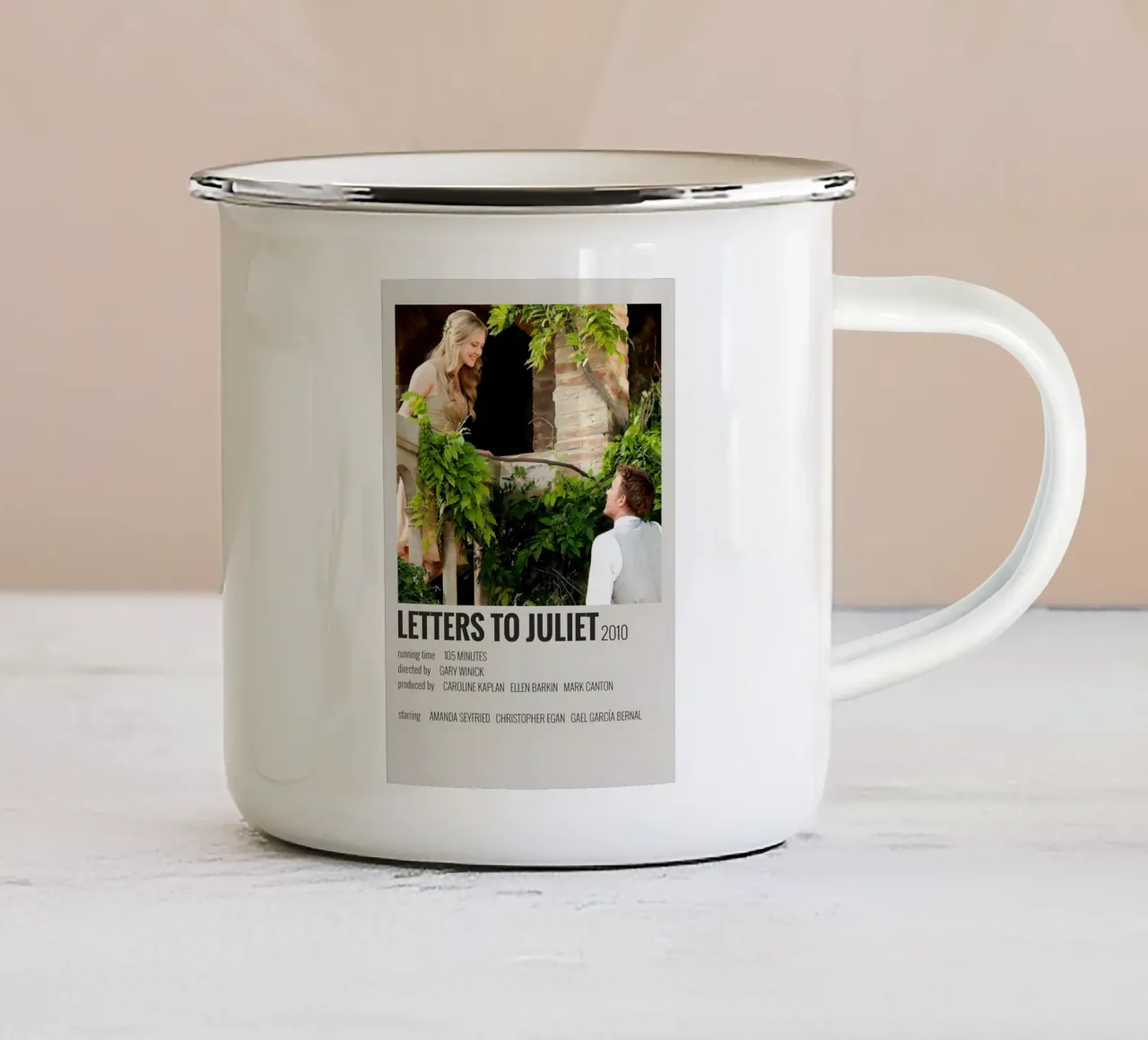 LETTERS TO JULIET 2010 tazza in smalto da MVFminimalist