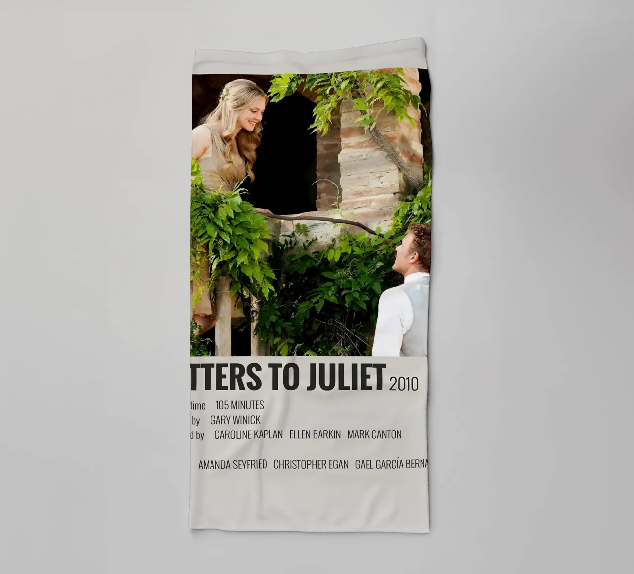 LETTERS TO JULIET 2010 asciugamano da bagno da MVFminimalist