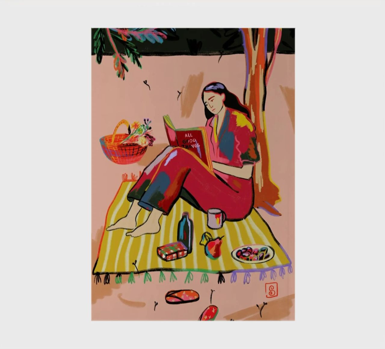 Autumn Picnic notebook by Sandra Poliakov