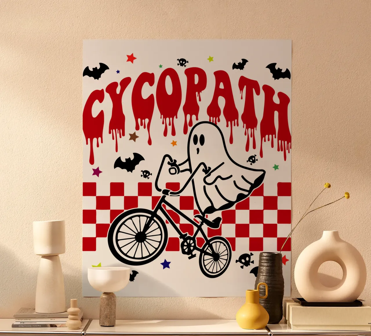 ciclopatico divertente halloween poster da ersanim