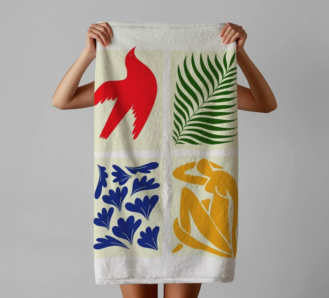 Soft Panels badhanddoek van Pure