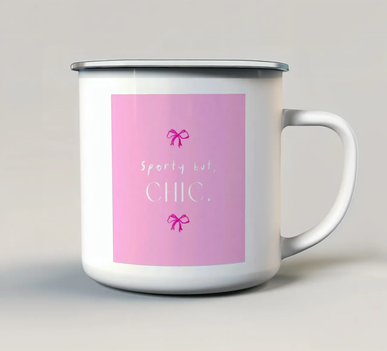 Sporty but Chic (Without frame) tazza in smalto da treechild