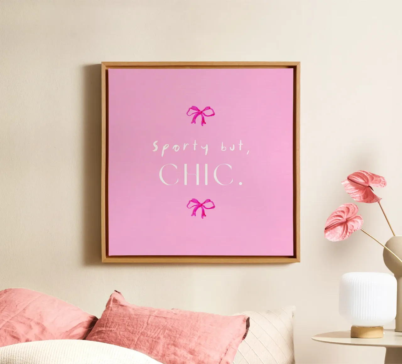 Sporty but Chic (Without frame) tela con Cornice a cassetta da treechild