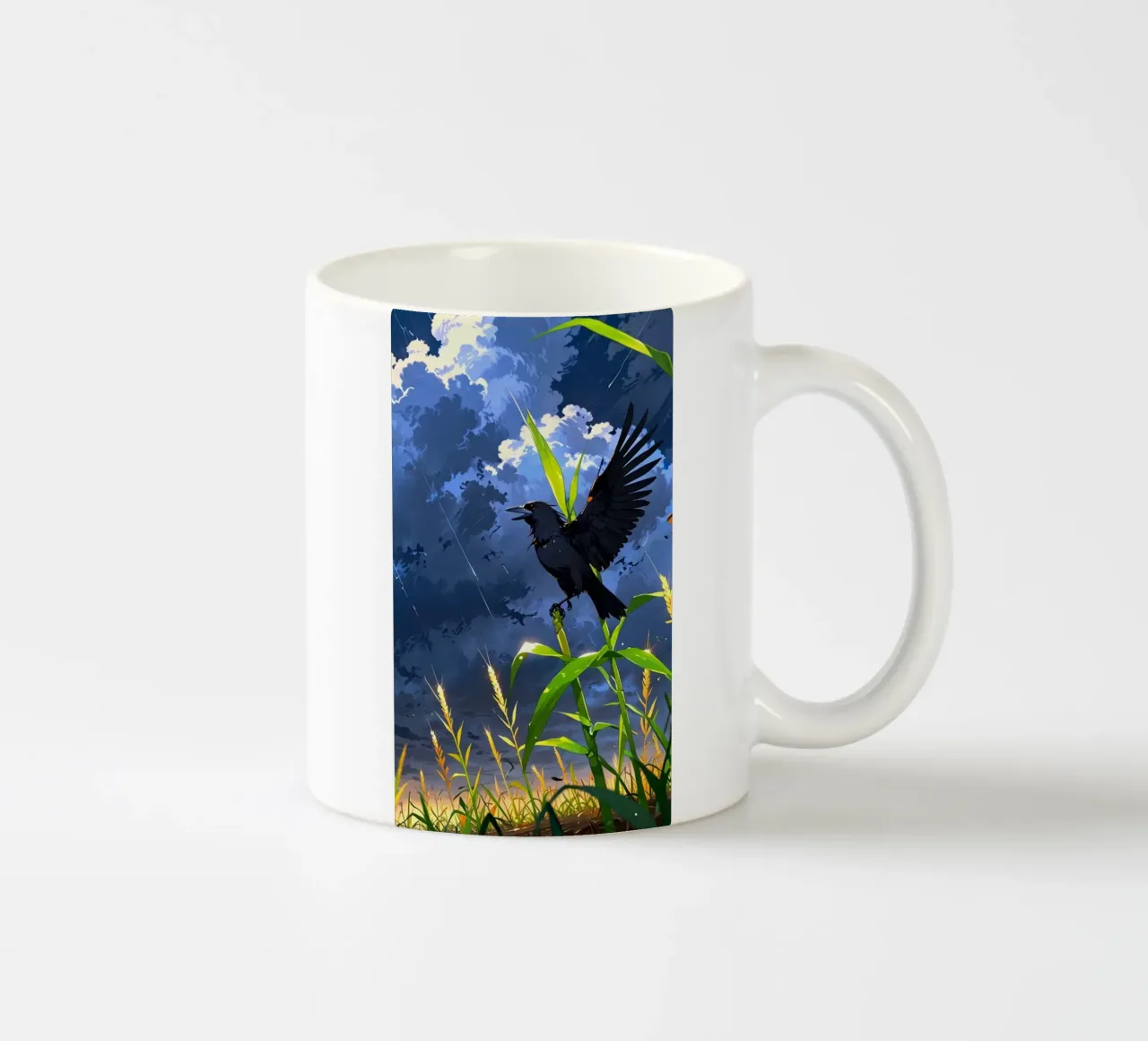 corvo nero tazza in ceramica da van hellen