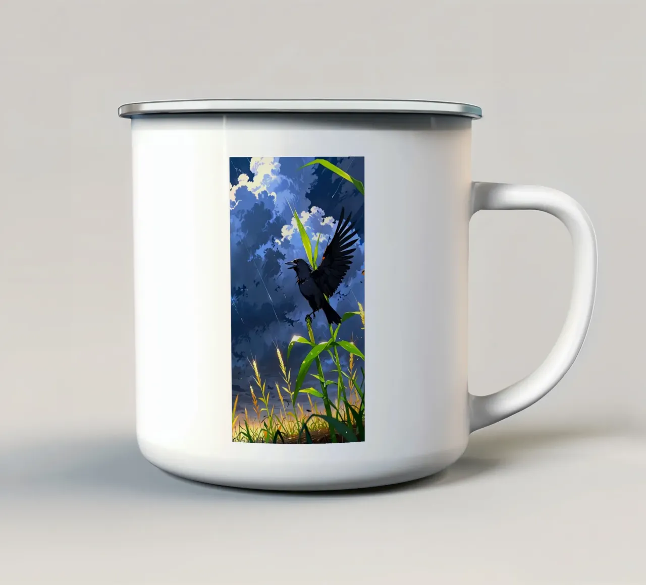 corvo nero tazza in smalto da van hellen