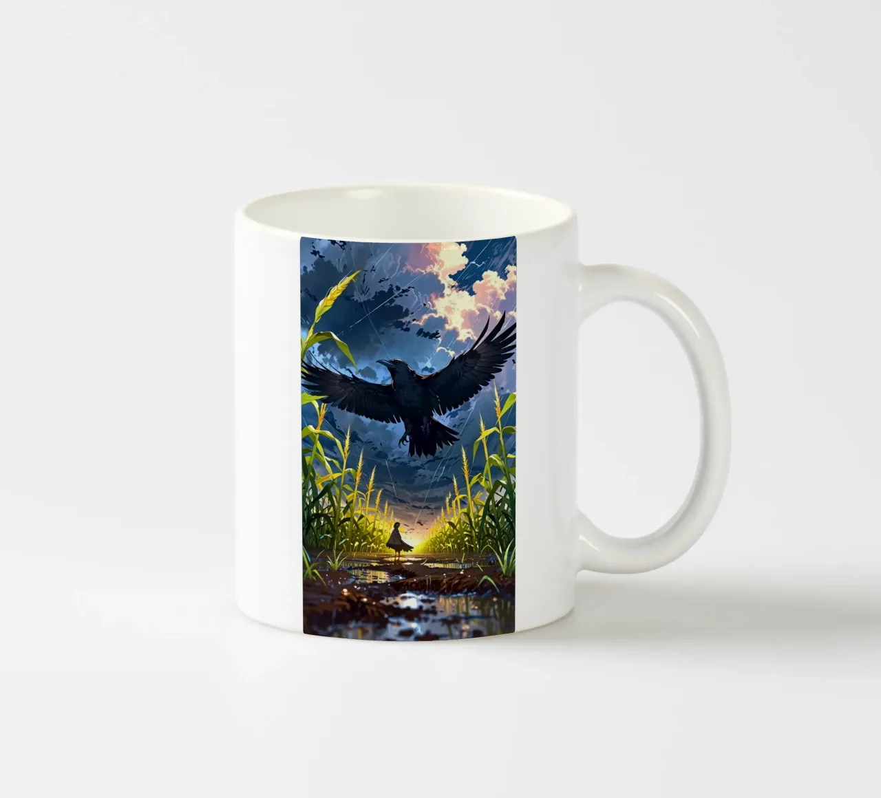 corvo nero tazza in ceramica da van hellen