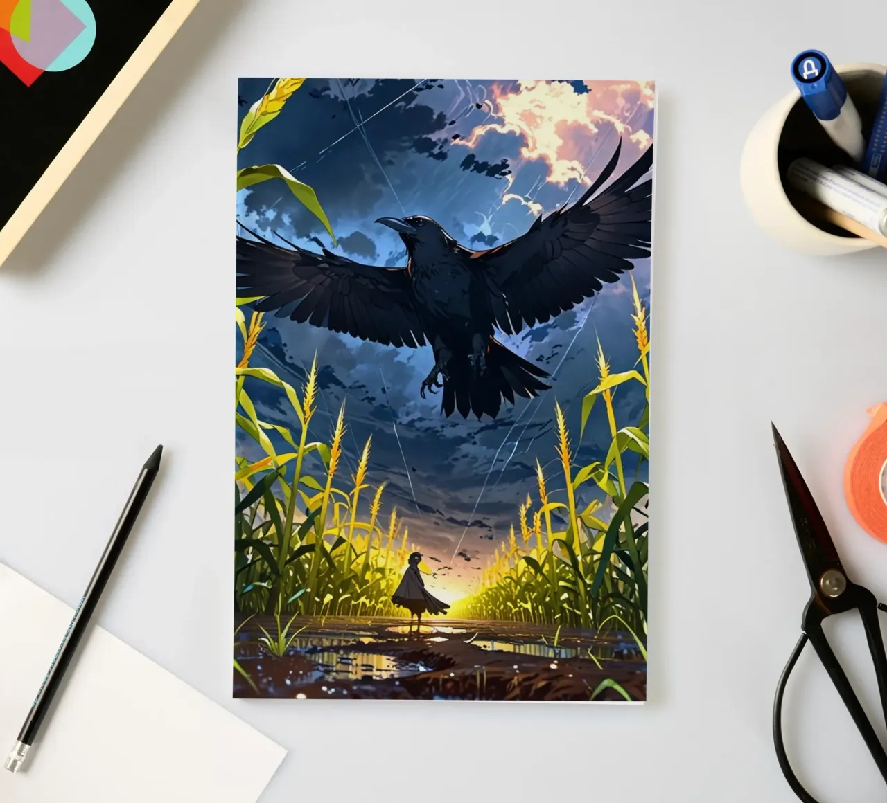 corbeau noir carnet de notes de van hellen