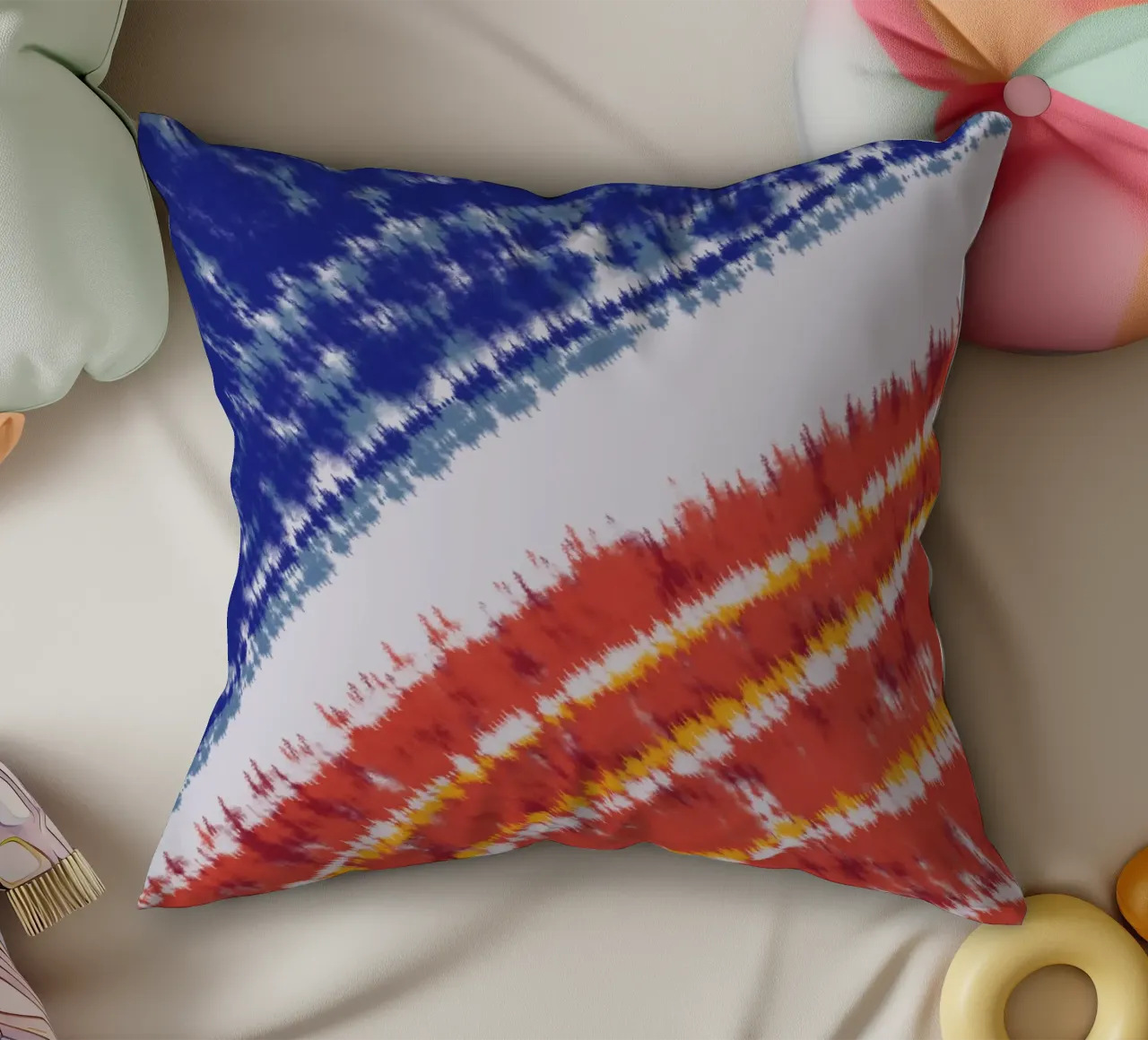 Tinta unita patriottica cuscino da Little Dean
