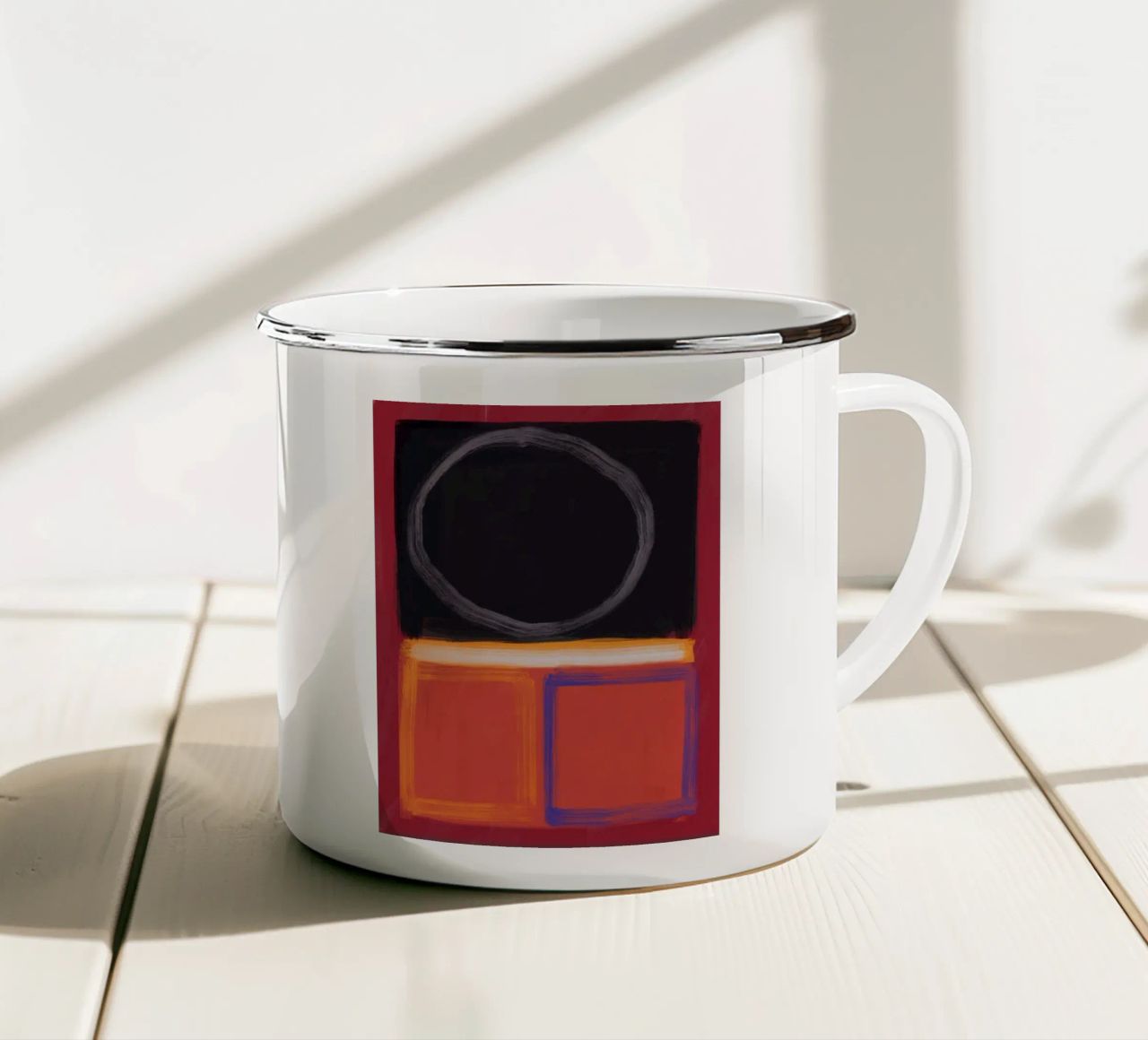 Colore audace e astratto tazza in smalto da Little Dean