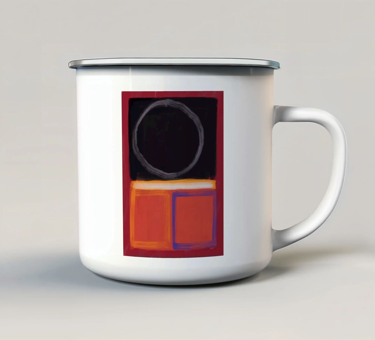 Colore audace e astratto tazza in smalto da Little Dean