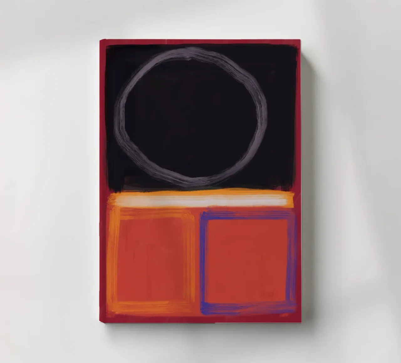 Bold color abstract notebook by Little Dean
