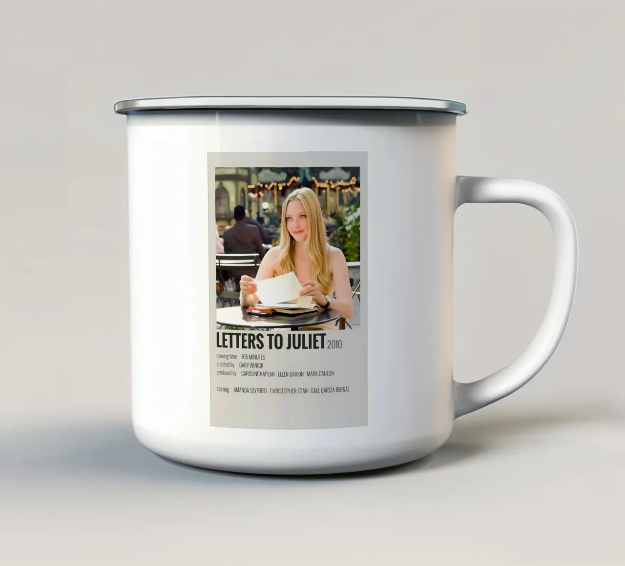 LETTERS TO JULIET 2010 tazza in smalto da MVFminimalist