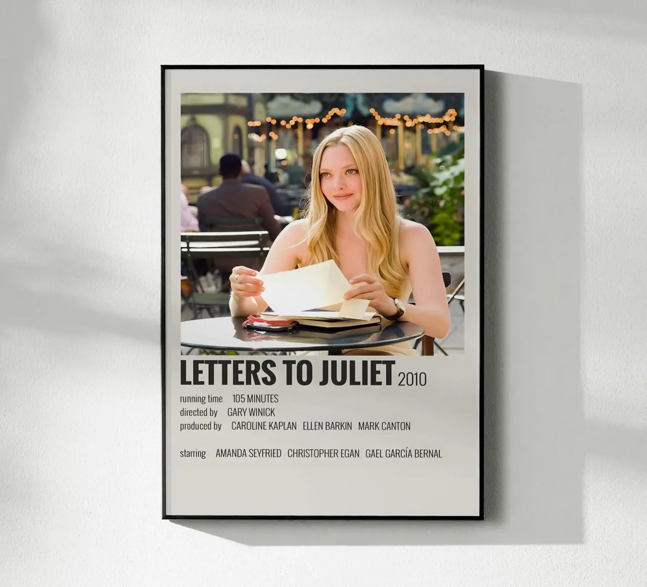 LETTERS TO JULIET 2010 plexiglass da MVFminimalist