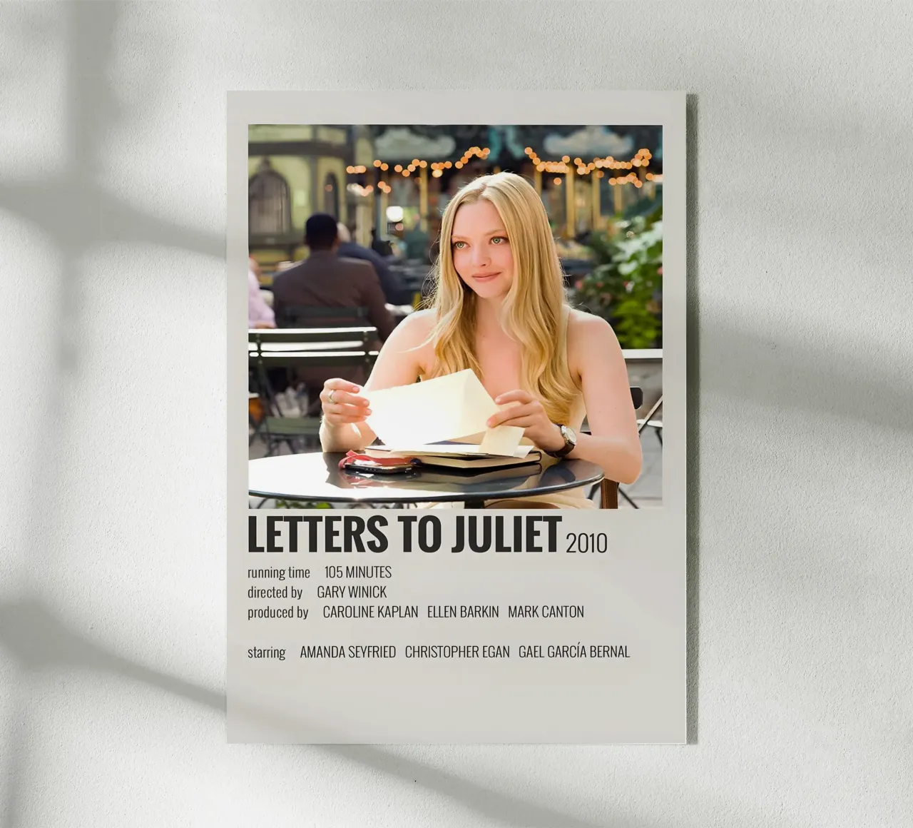LETTERS TO JULIET 2010 plexiglass da MVFminimalist