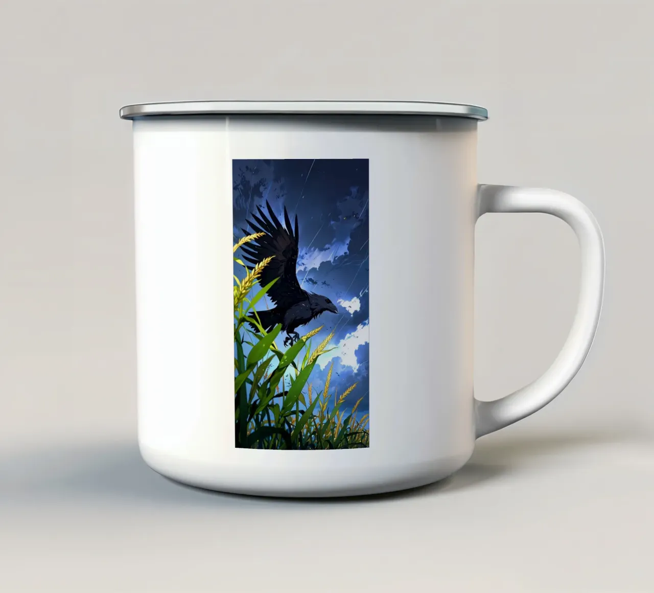 corvo nero tazza in smalto da van hellen