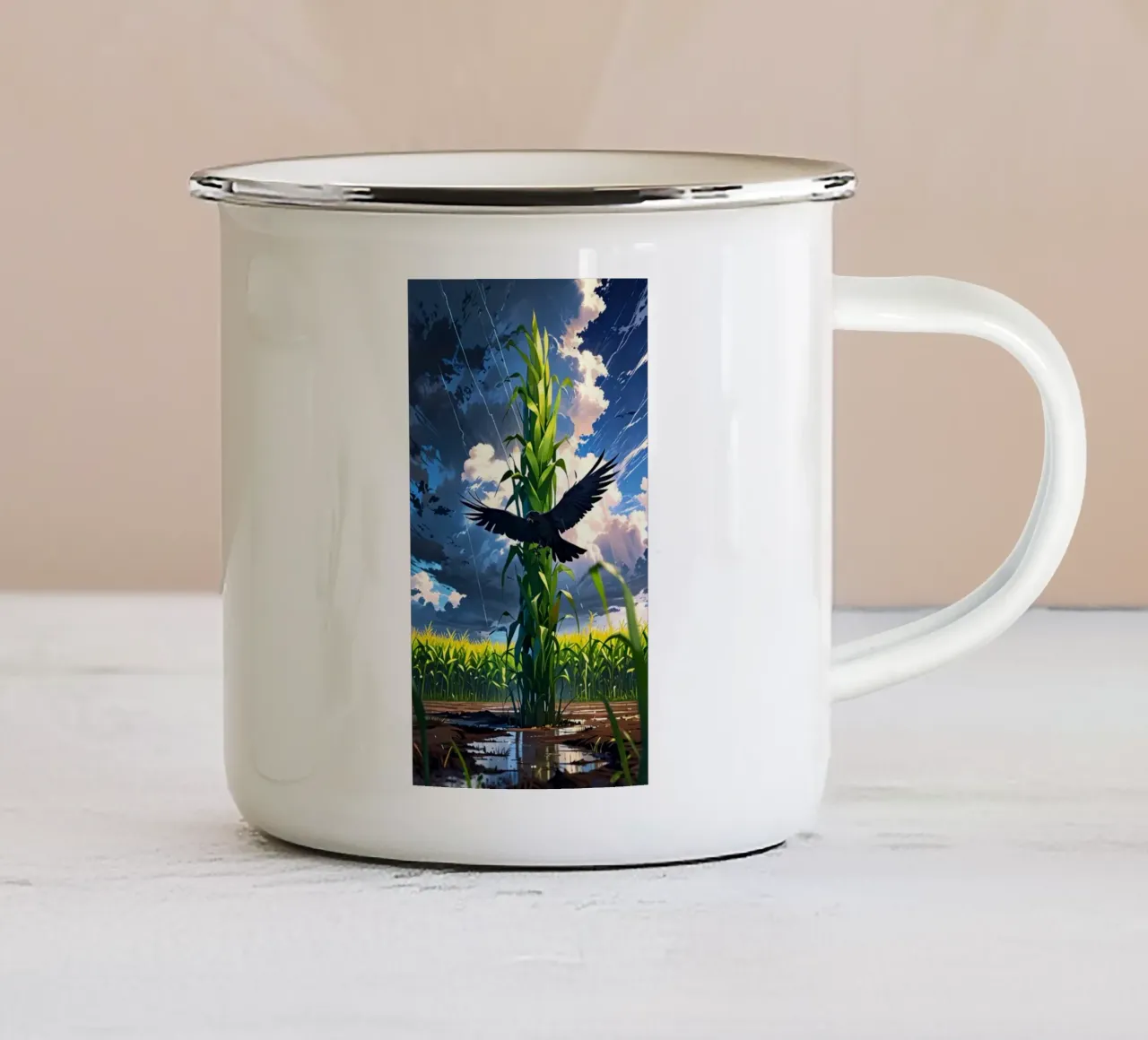 corvo nero tazza in smalto da van hellen