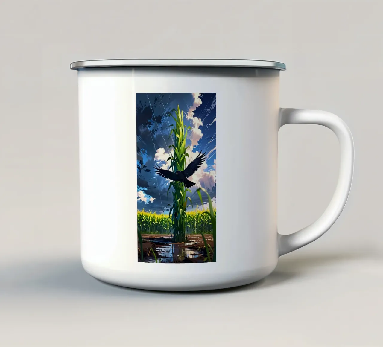 corvo nero tazza in smalto da van hellen