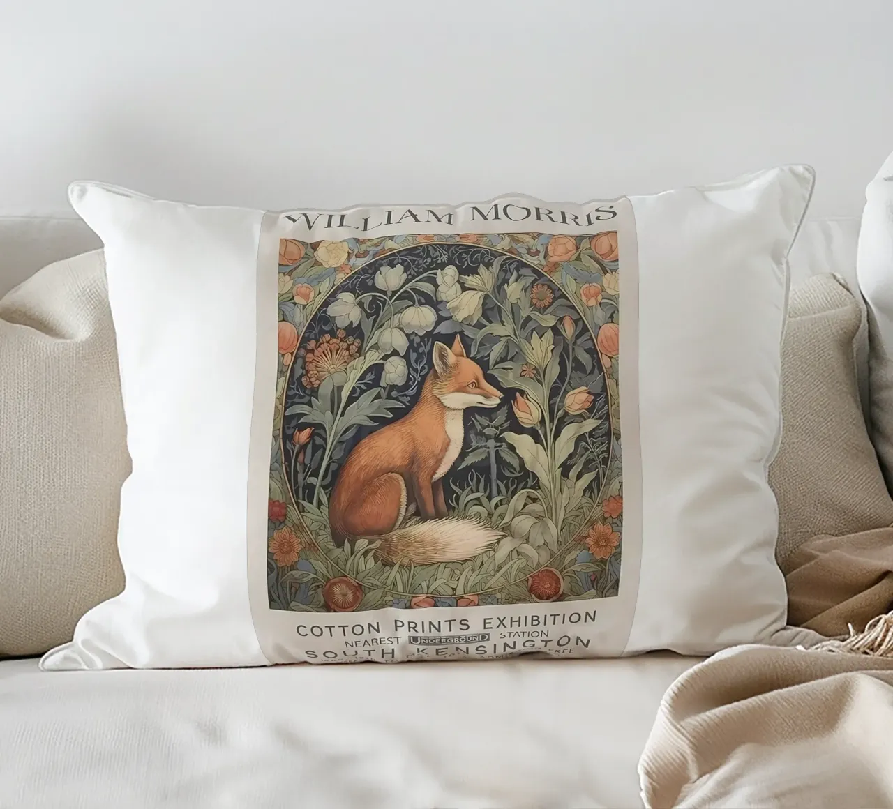 William Morris Exhibition cuscino da guduengiseng