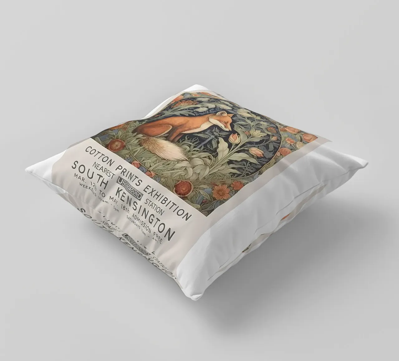 William Morris Exhibition cuscino da guduengiseng