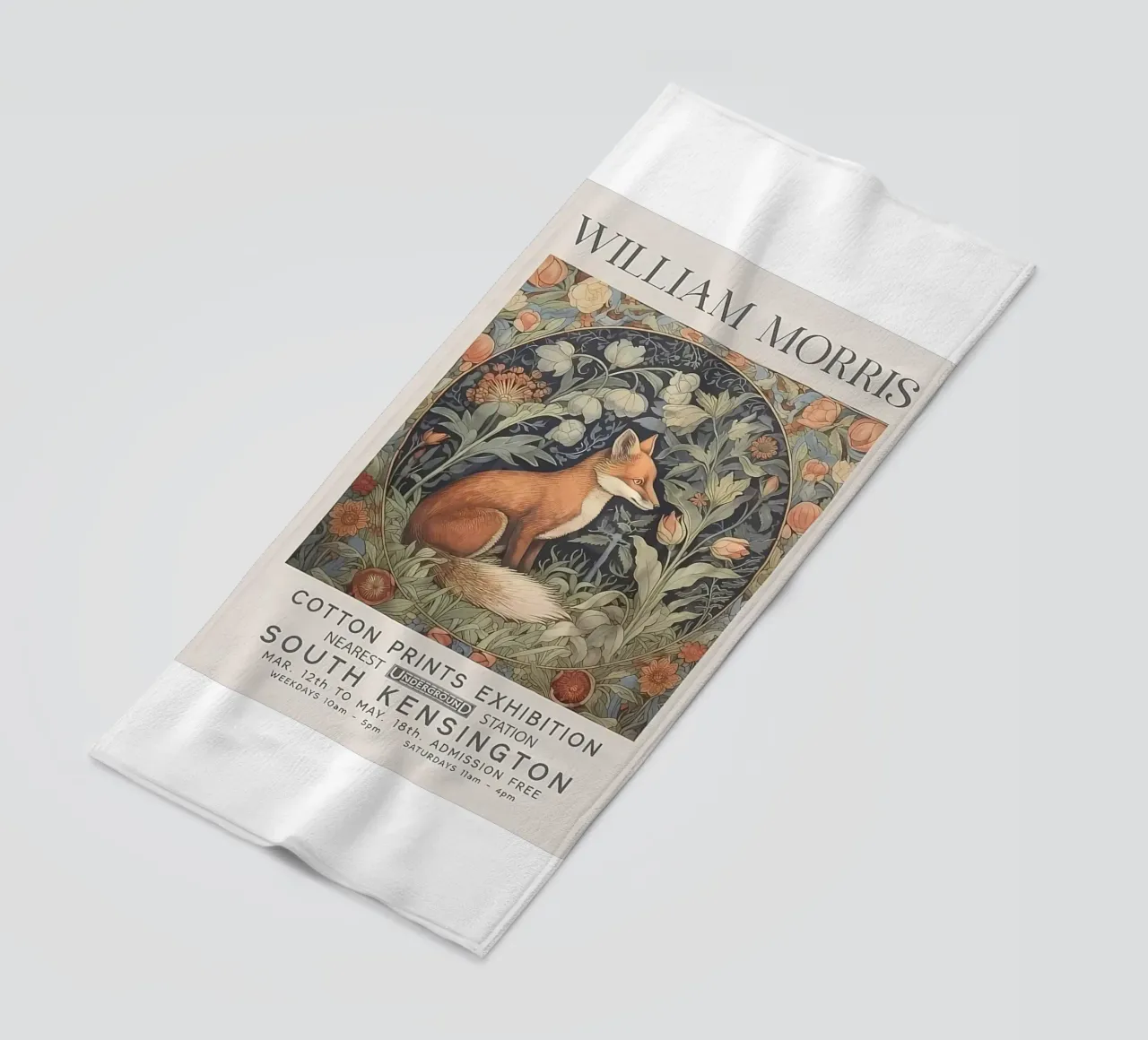 William Morris Exhibition telo mare da guduengiseng