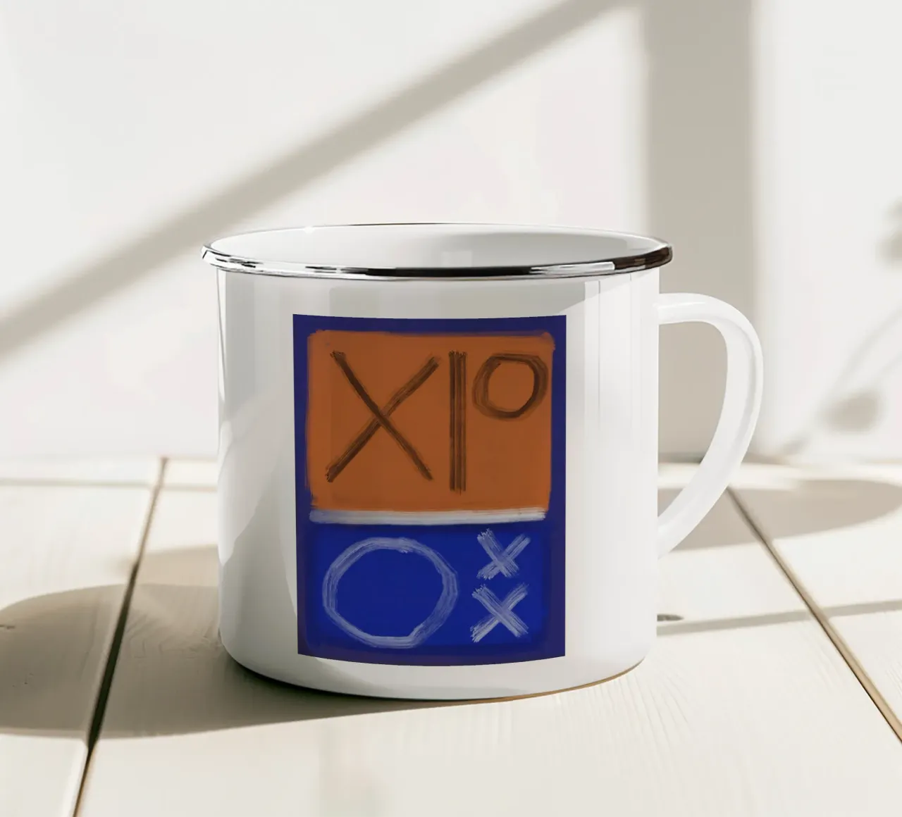 Colore audace astratto 02 tazza in smalto da Little Dean