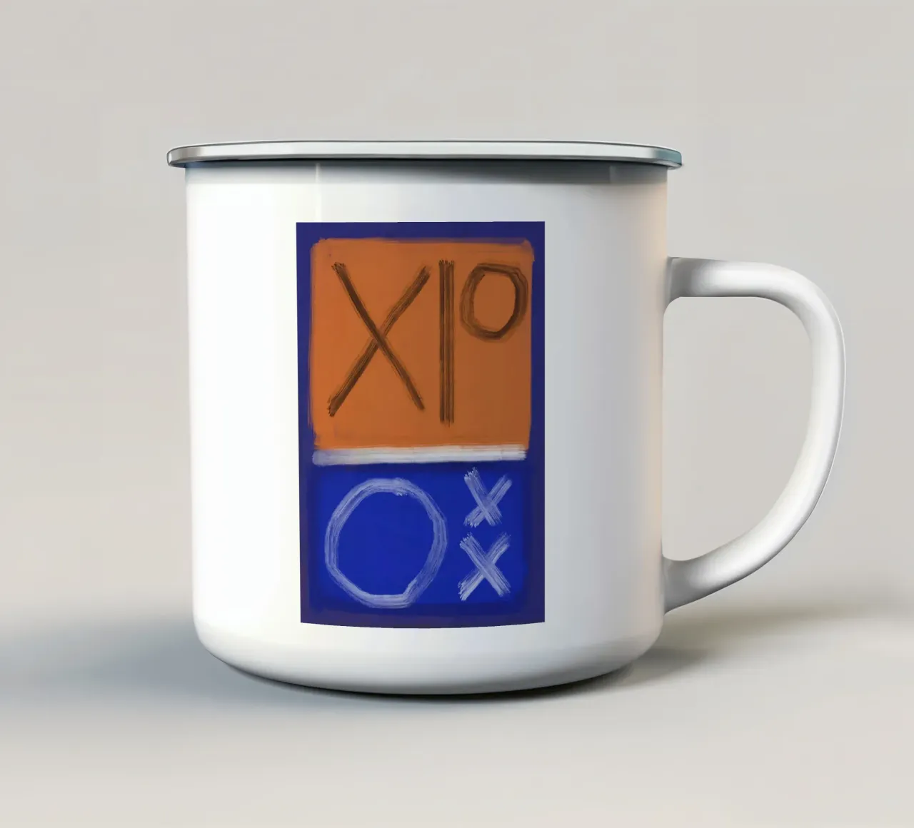 Colore audace astratto 02 tazza in smalto da Little Dean