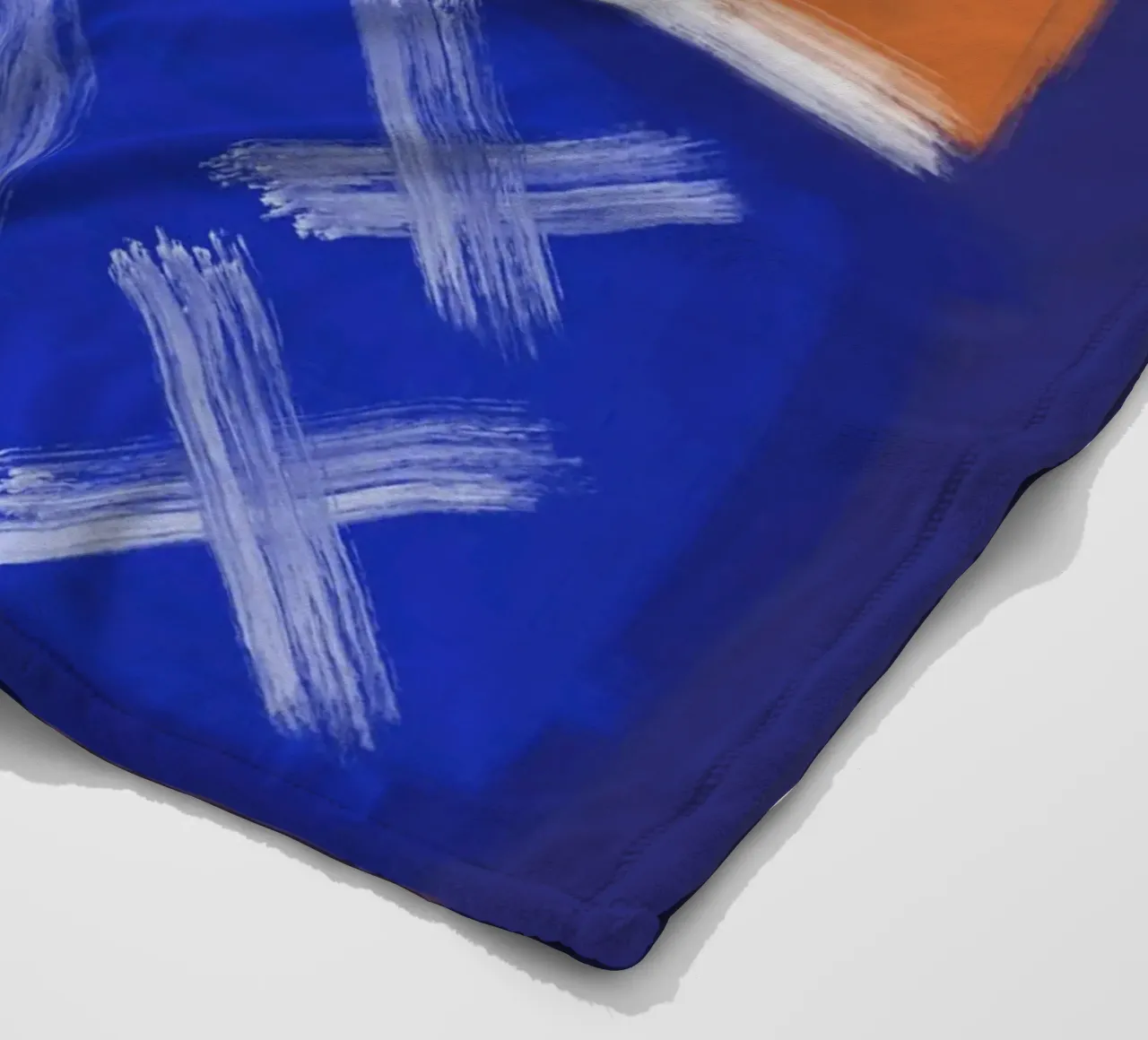 Colore audace astratto 02 coperta in pile da Little Dean