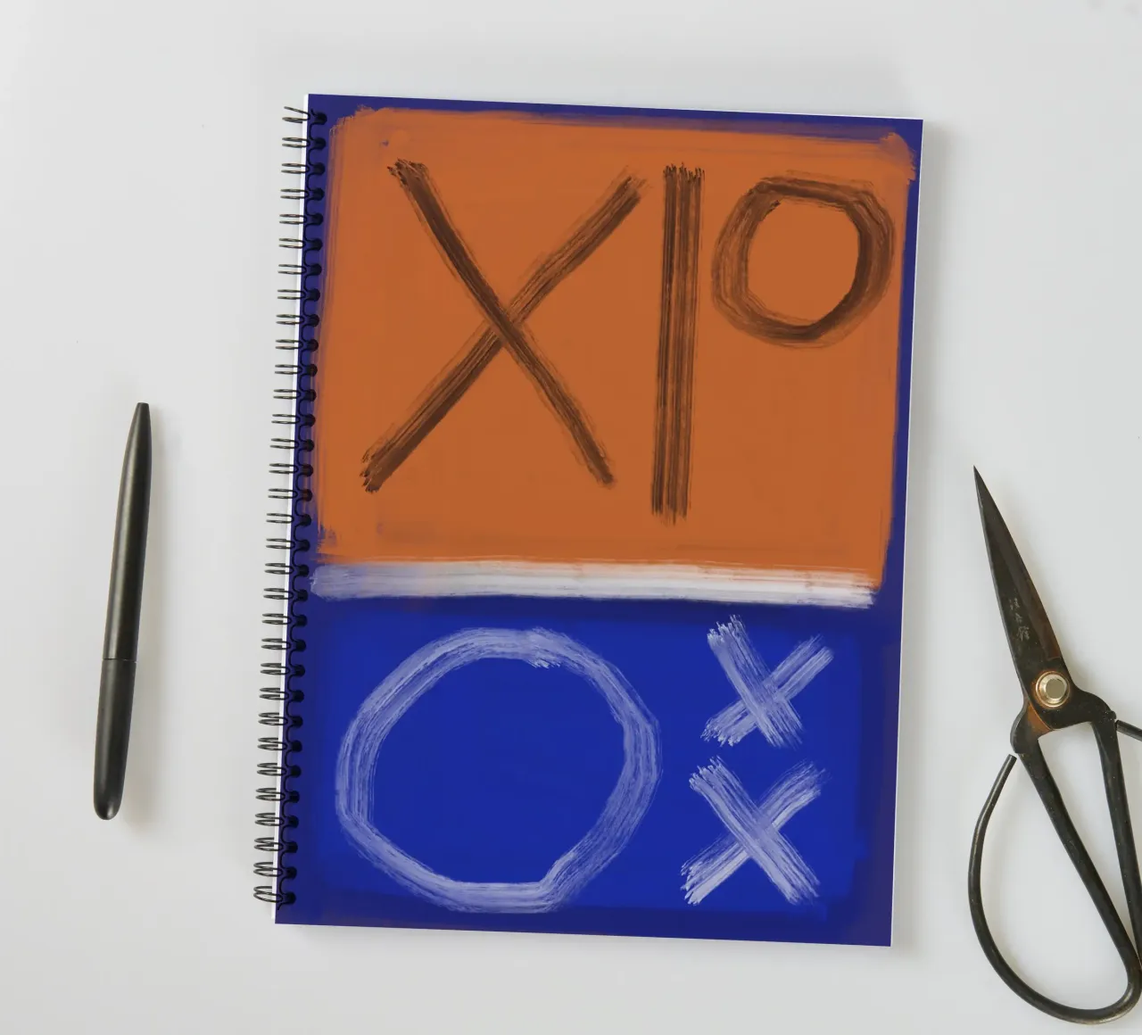 Bold color abstract 02 spiral notebook by Little Dean