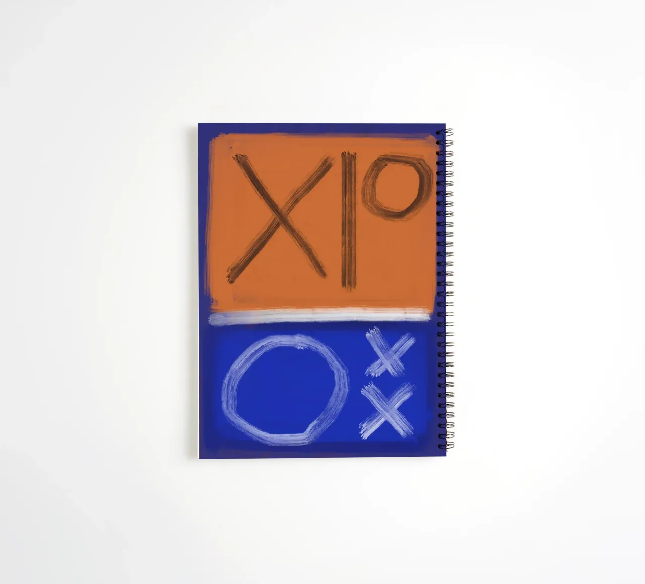 Bold color abstract 02 spiral notebook by Little Dean