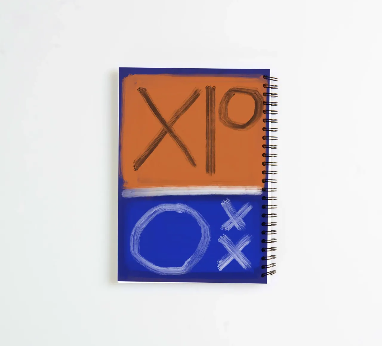 Bold color abstract 02 spiral notebook by Little Dean