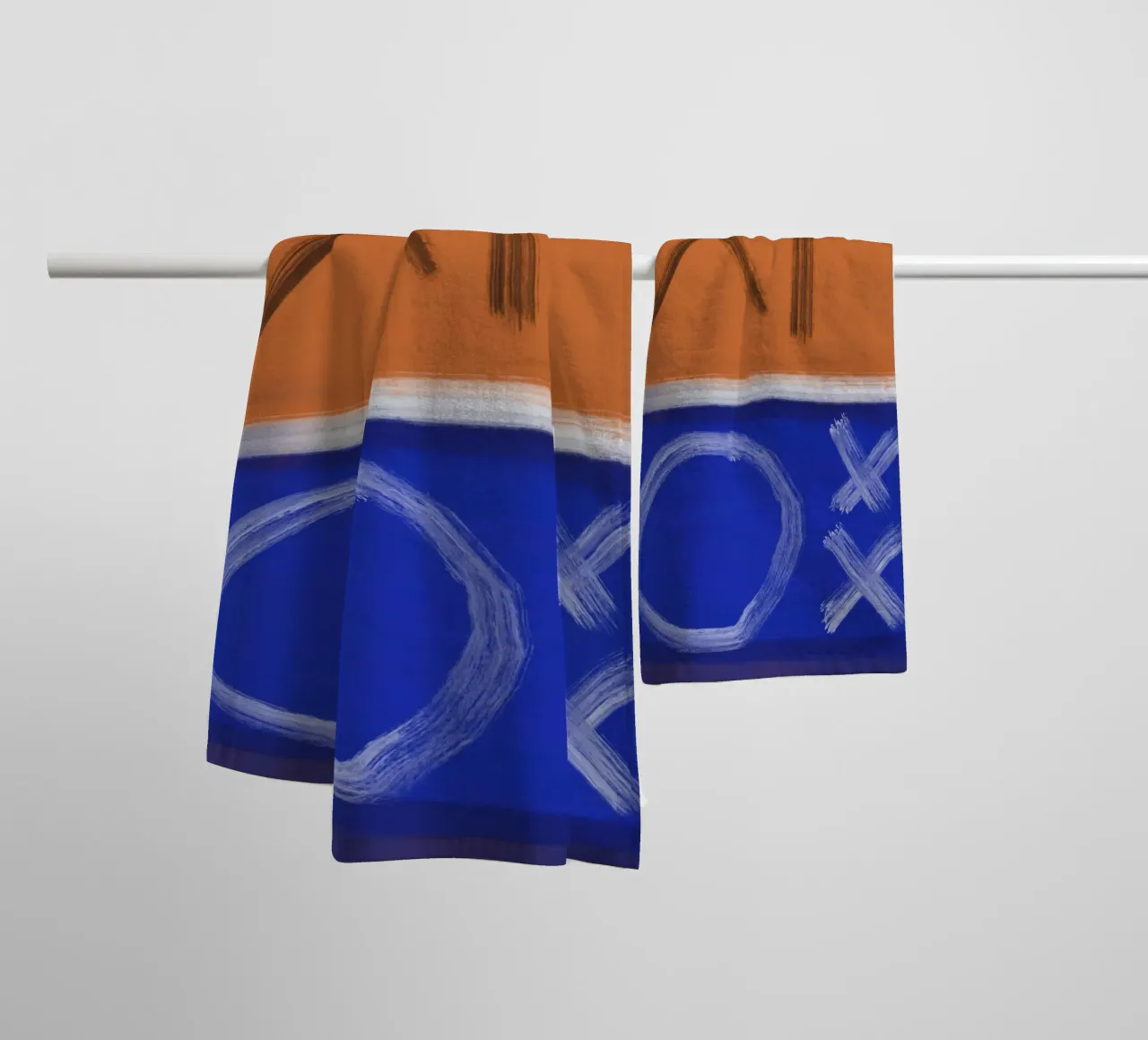 Bold color abstract 02 towel by Little Dean