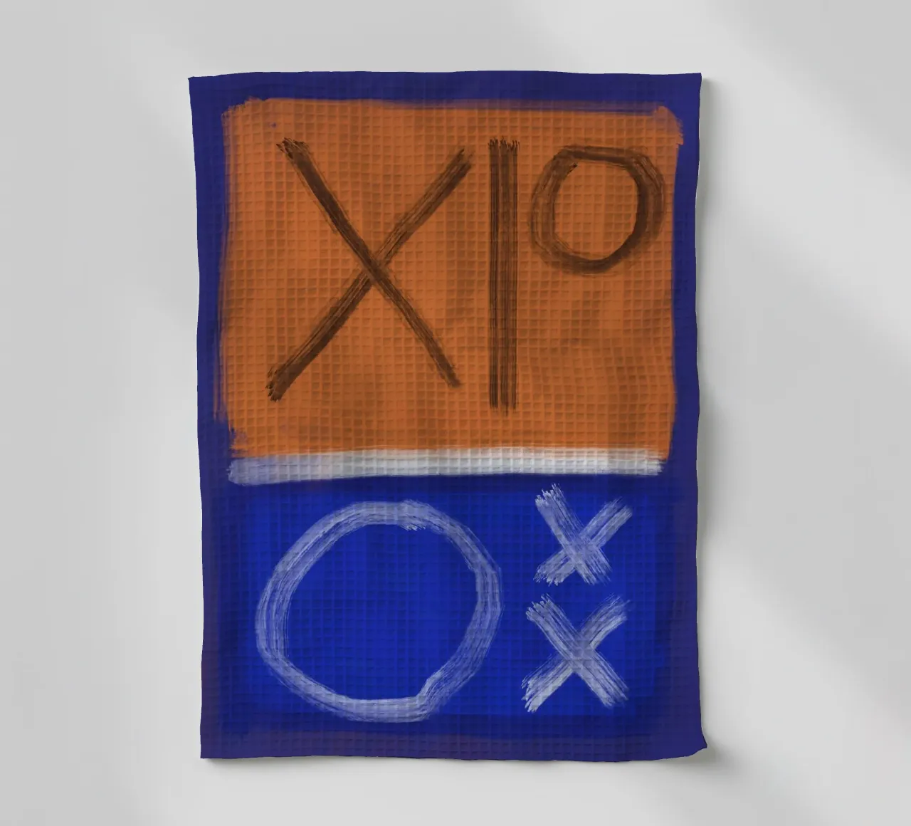 Bold color abstract 02 tea towel by Little Dean