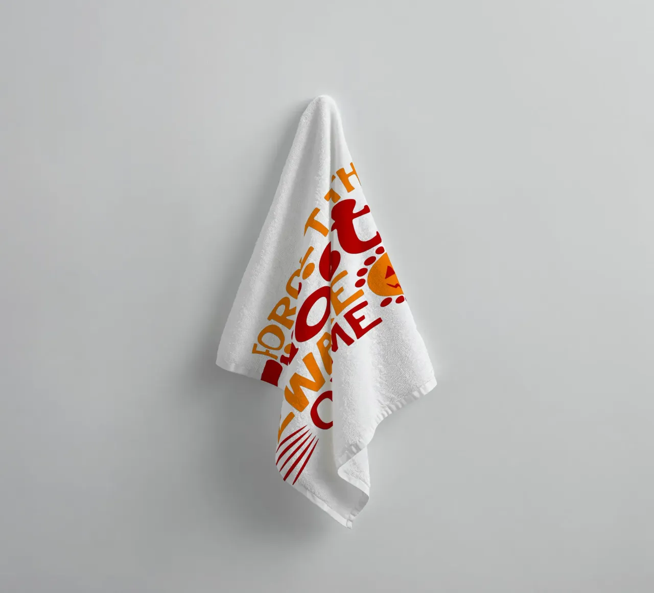 forget the ghost beware of me funny halloween towel by ersanim
