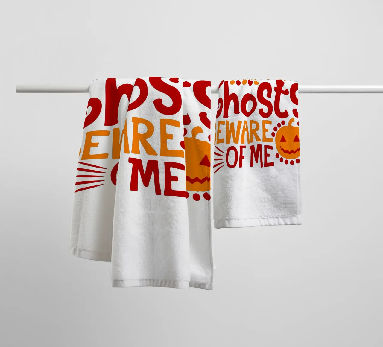 forget the ghost beware of me funny halloween towel by ersanim