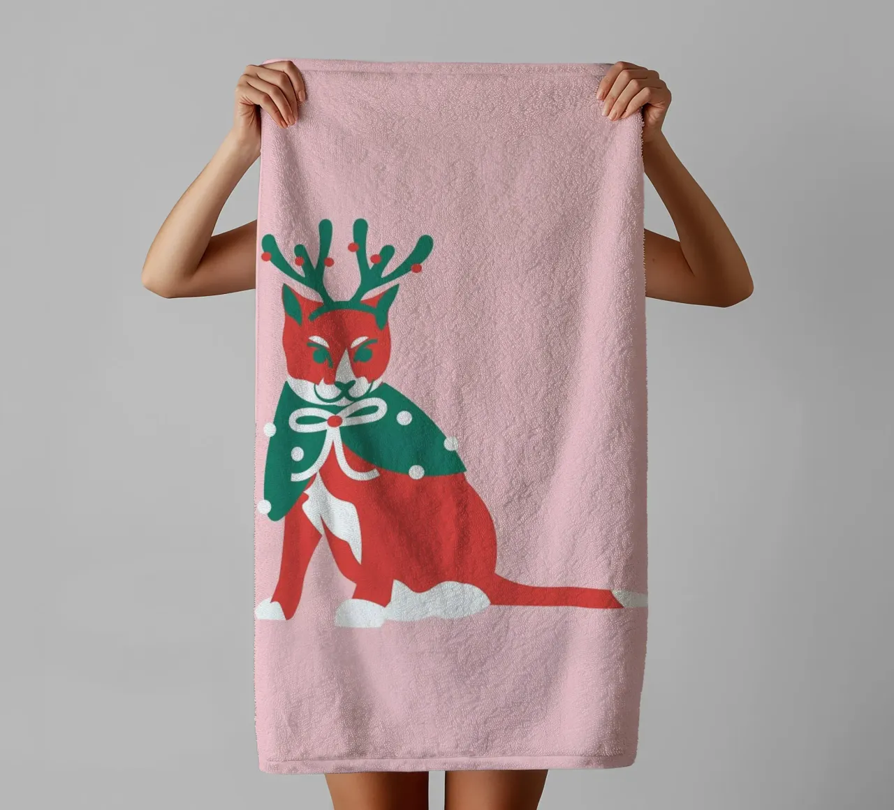 Santas Little Helper asciugamano da bagno da Mariery Young